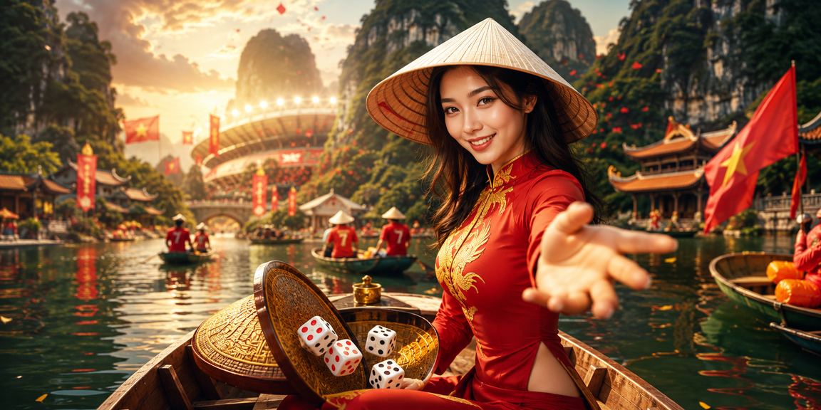 Trải nghiệm xem kèo tài xỉu trực tuyến tại Ninh Bình với biểu tượng nón lá truyền thống